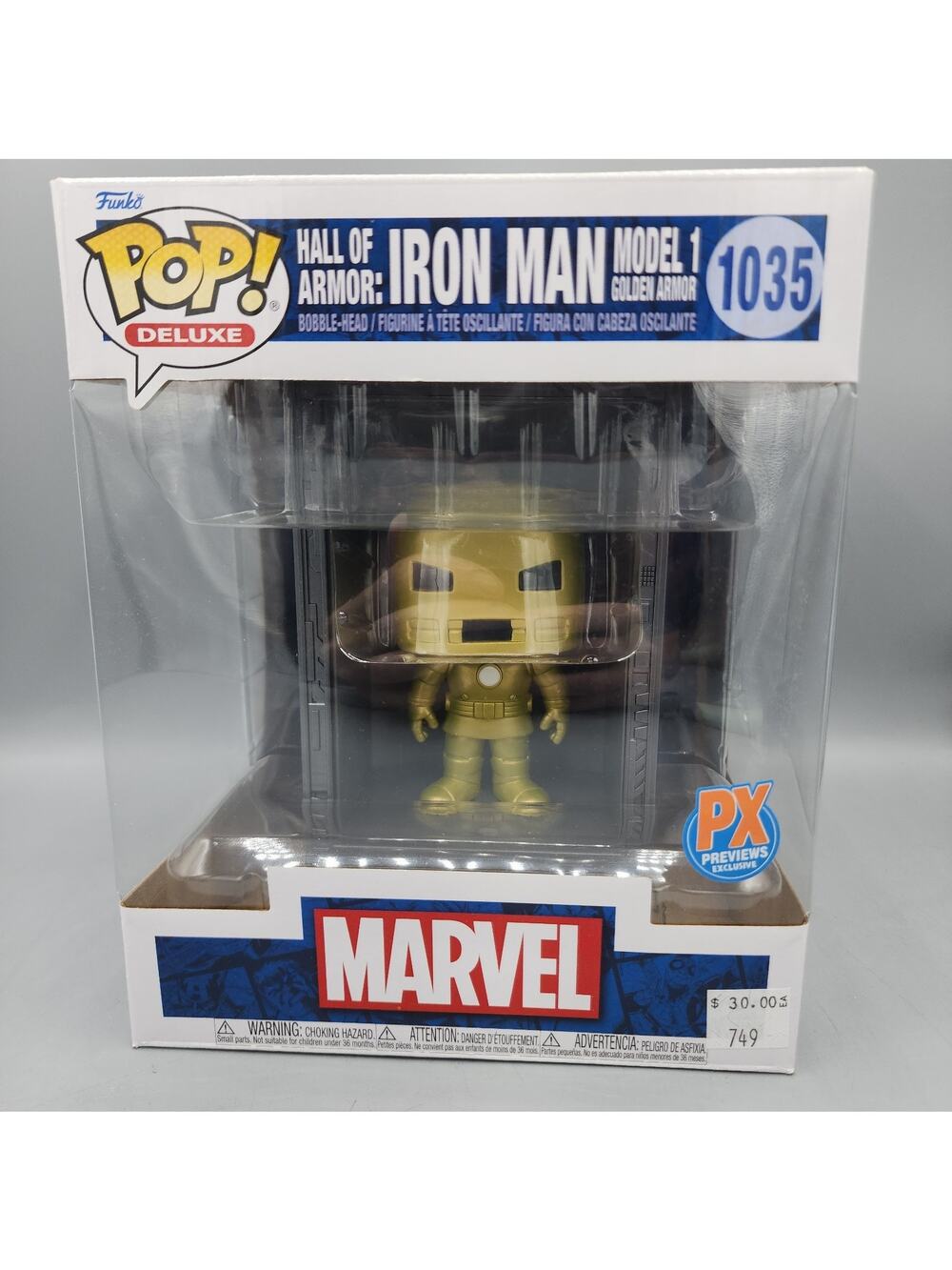 Funko Pop! Marvel Hall of Armor Iron Man Model 1 Deluxe Vinyl Figure 1035 PX